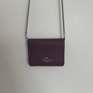 Coach Dark Purple Mini Purse